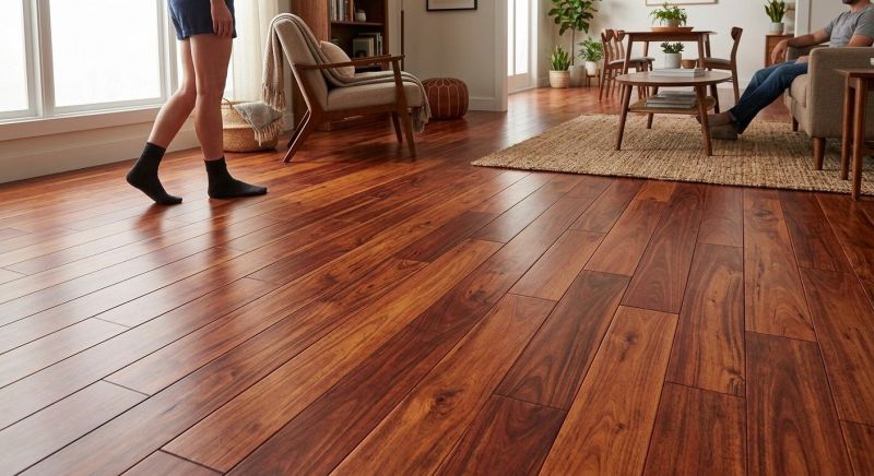 Cherry Floor Installation in Saugus, MA