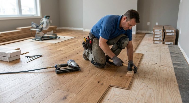 Hardwood Floor Installation in Everett, MA