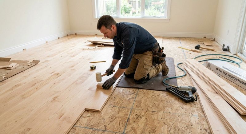 Maple Flooring Installation in North Andover, MA