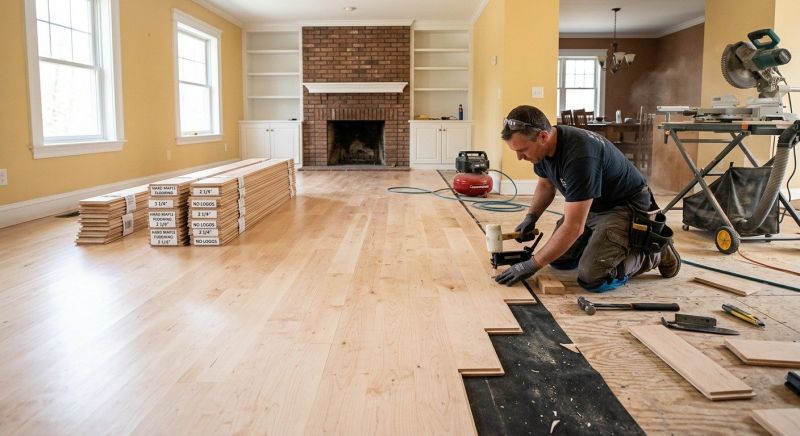 Maple Flooring Installation in Revere, MA