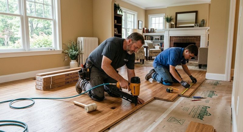 Oak Floor Installation in Chelsea, MA
