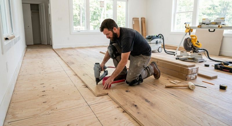 Oak Floor Installation in Concord, MA