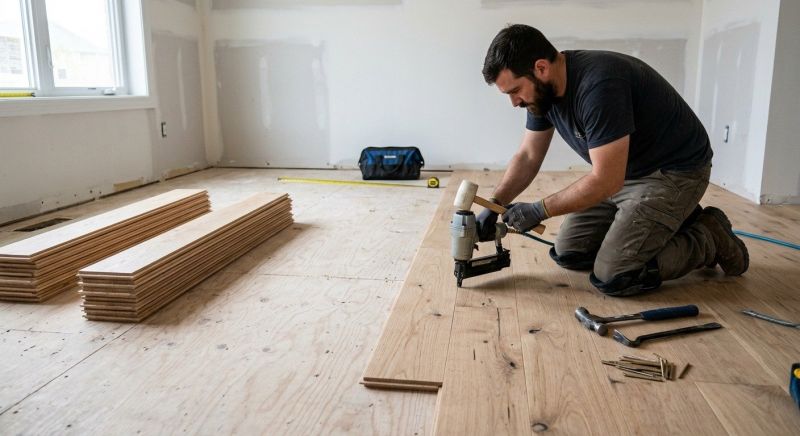 Oak Floor Installation in Concord, MA