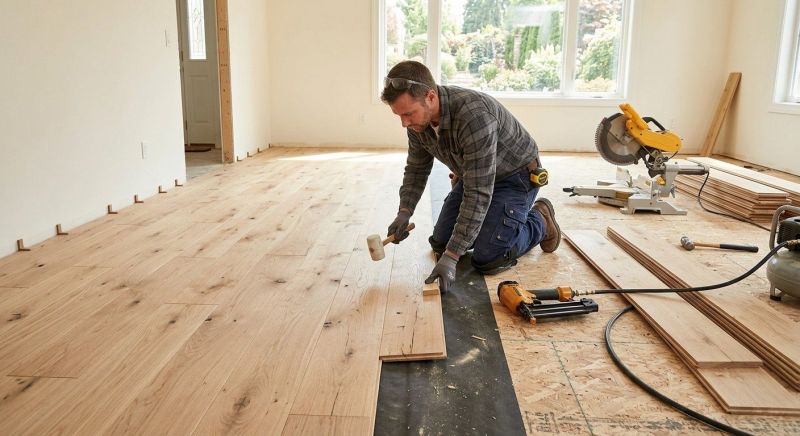 Oak Floor Installation in Malden, MA
