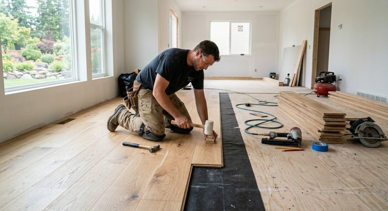 Oak Floor Installation in Melrose, MA