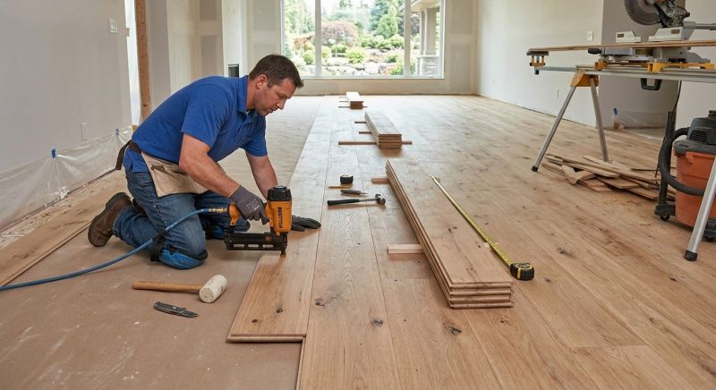 Plank Floor Installation in Peabody, MA