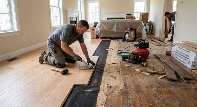Wood Floor Replacement in Westford, MA