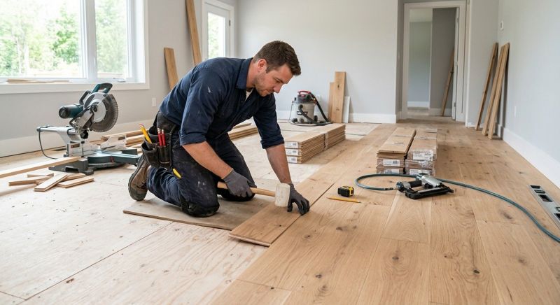 Wood Floor Replacement in Westford, MA